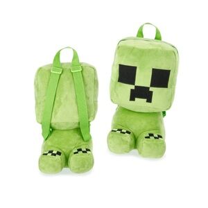 Minecraft Plush Creeper 3D Design 12.5” Backpack